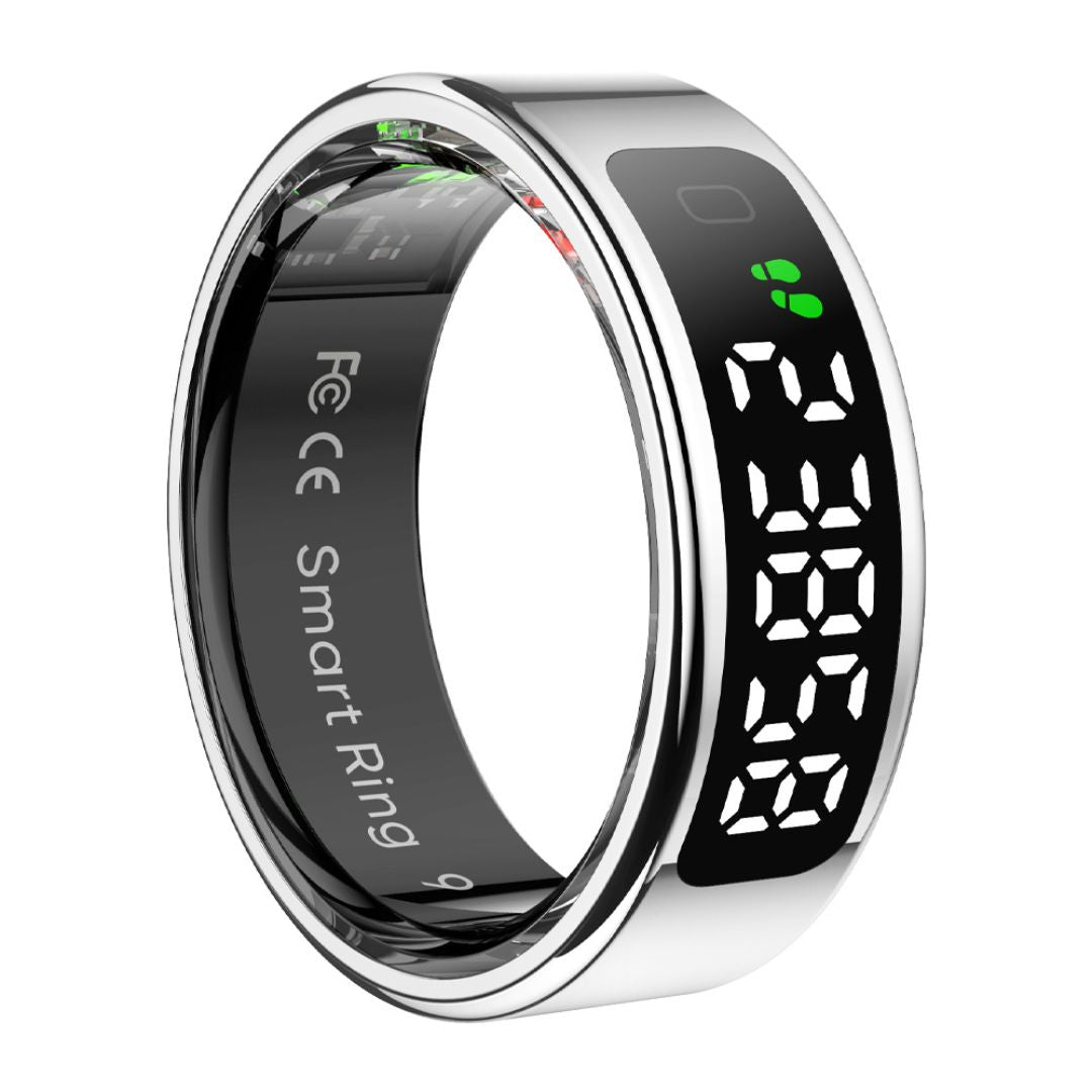 Anel inteligente - Live Metrics anel inteligente live metrics Loja da Dryka Prateado 7 