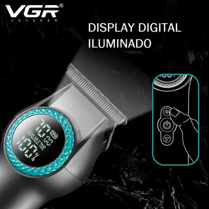 Aparador de Cabelos Profissional - VGR 990 beleza 038 Loja da Dryka 