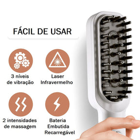 Aparelho de Massagem Capilar + Óleo Essencial beleza 037 Loja da Dryka 