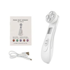 Aparelho Portátil Fototerapia e Radiofrequência Led Anti-Rugas Beleza - fototerapia lojadadryka Branco 