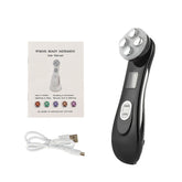 Aparelho Portátil Fototerapia e Radiofrequência Led Anti-Rugas Beleza - fototerapia lojadadryka Preto 