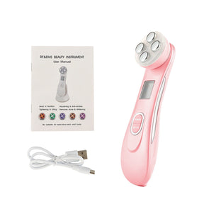 Aparelho Portátil Fototerapia e Radiofrequência Led Anti-Rugas Beleza - fototerapia lojadadryka Rosa 