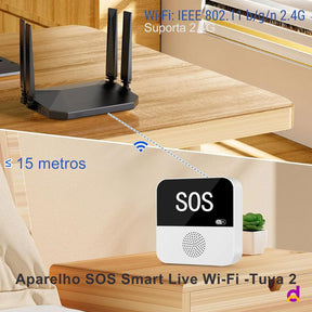Aparelho SOS Smart Life Wi-Fi - Tuya 2 Aparelho SOS Tuya 2 Loja da Dryka 