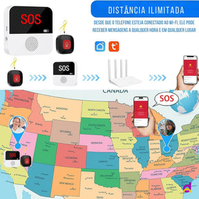 Aparelho SOS Smart Life Wi-Fi - Tuya 2 Aparelho SOS Tuya 2 Loja da Dryka 