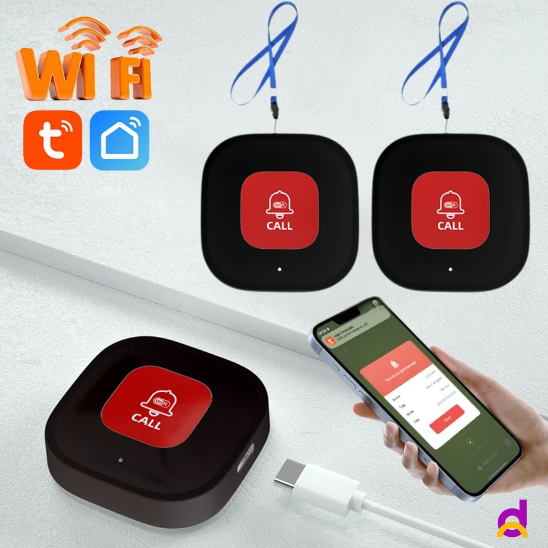 Aparelho SOS Smart Live Wi-Fi -Tuya Aparelho SOS Smart Live Wi-Fi -Tuya Loja da Dryka 2 unidades 
