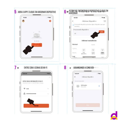 Aparelho SOS Smart Live Wi-Fi -Tuya Aparelho SOS Smart Live Wi-Fi -Tuya Loja da Dryka 