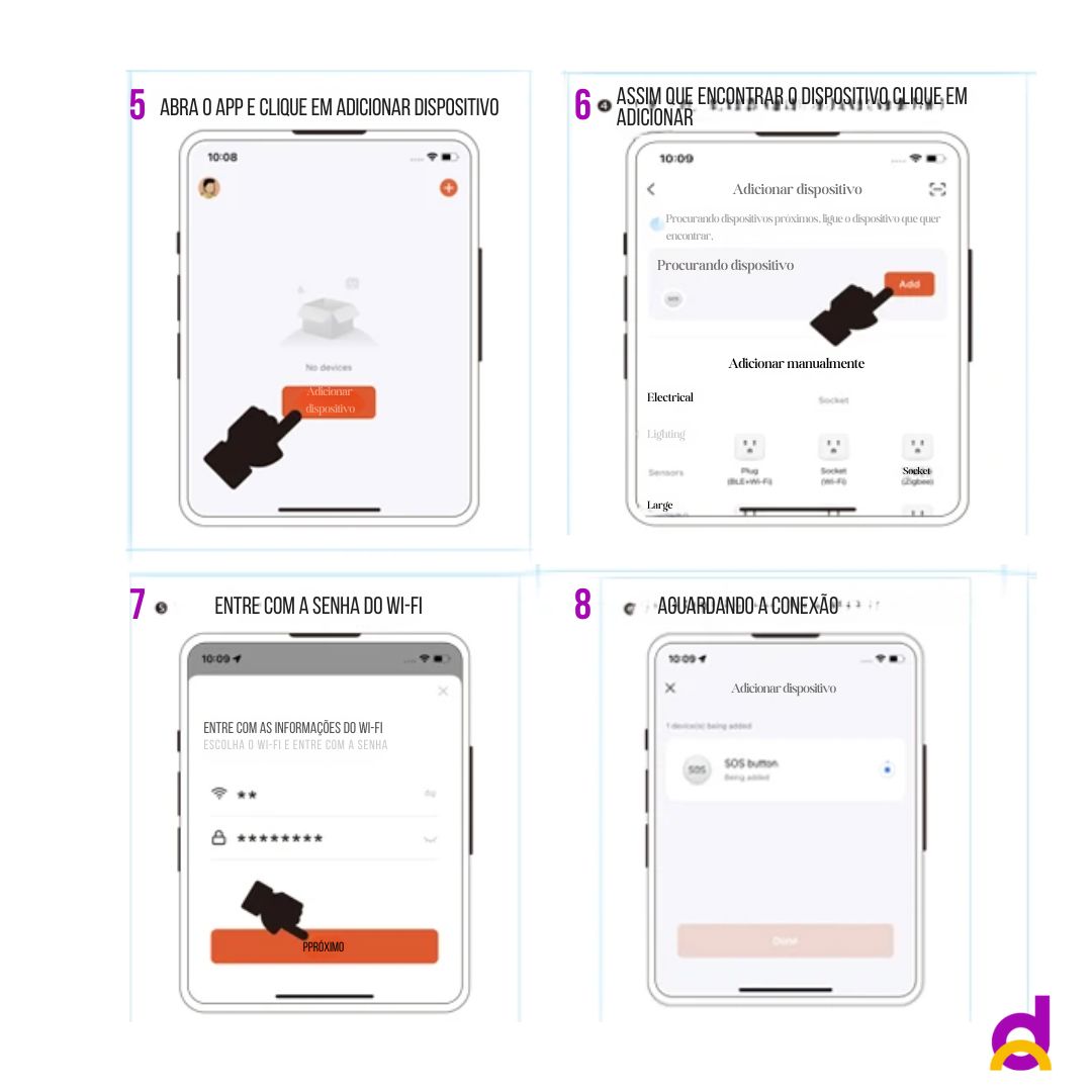 Aparelho SOS Smart Live Wi-Fi -Tuya Aparelho SOS Smart Live Wi-Fi -Tuya Loja da Dryka 