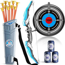 Arco e Flecha Infantil com Led e Ventosa brinquedo 008 Loja da Dryka Azul 