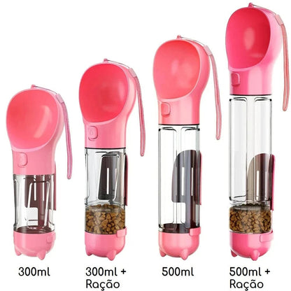 Bebedouro e alimentador Portátil Pet 3 em 1 - Slim Pet petshop- bebedouro portatil Loja da Dryka 