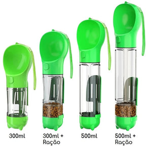 Bebedouro e alimentador Portátil Pet 3 em 1 - Slim Pet petshop- bebedouro portatil Loja da Dryka 
