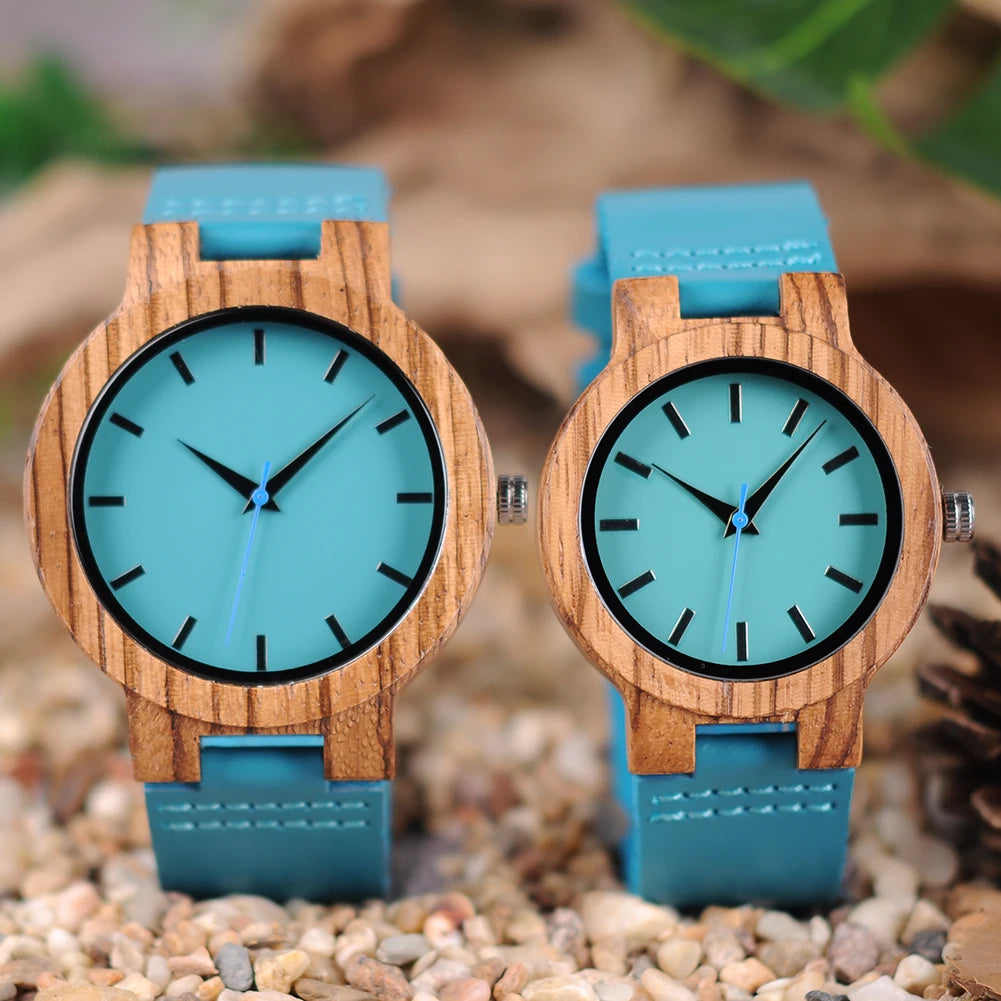 BOBO BIRD Couple watches Leather Strap Quartz Wristwatch For Men Women Timepieces Relojes para mujer Great Gift Custom Dropship Loja da Dryka 