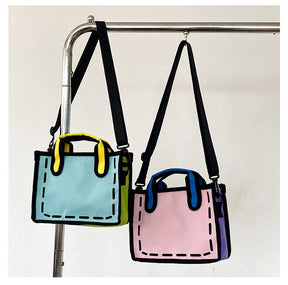 Bolsa Cartoon Colors bolsa feminina Loja da Dryka 