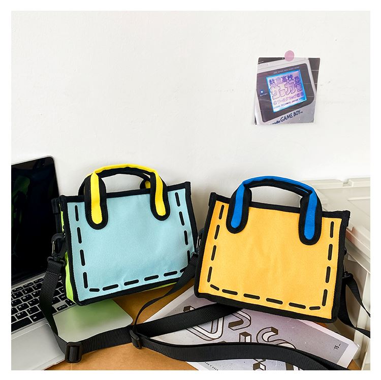Bolsa Cartoon Colors – Loja da Dryka Bolsa Cartoon Colors – Loja da Dryka