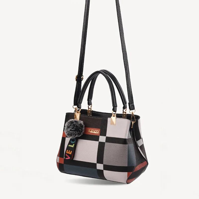 Bolsa de Couro Xadrez bolsa 006 Loja da Dryka 