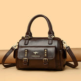 Bolsa Feminina em Couro - Cora Loja da Dryka Marron Escuro 