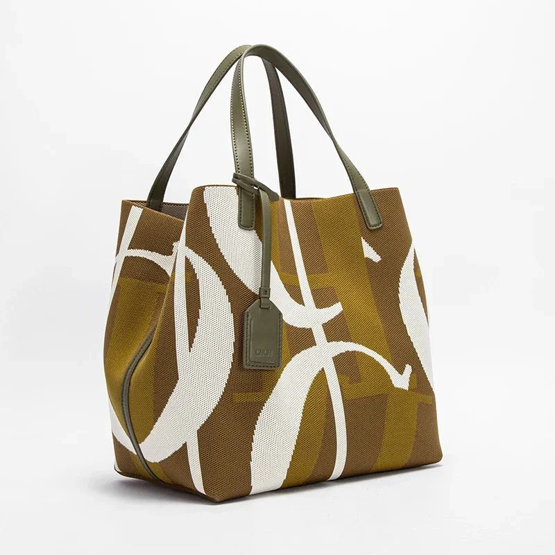 Bolsa Feminina em Couro PU - Barcelona Bolsa Feminina - Barcelona Loja da Dryka Caqui - Verde 