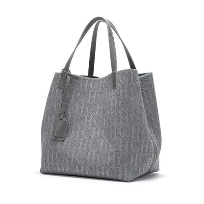 Bolsa Feminina em Couro PU - Barcelona Bolsa Feminina - Barcelona Loja da Dryka Cinza 
