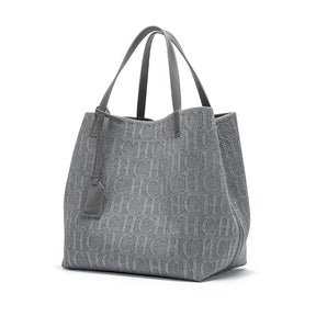 Bolsa Feminina em Couro PU - Barcelona Bolsa Feminina - Barcelona Loja da Dryka Cinza 