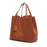 Bolsa Feminina em Couro PU - Barcelona Bolsa Feminina - Barcelona Loja da Dryka Marrom 