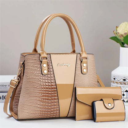 Bolsa Feminina em Couro PU - Sienna Bolsa Feminina Sienna Loja da Dryka Caramelo 31x13x22cm 