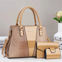 Bolsa Feminina em Couro PU - Sienna Bolsa Feminina Sienna Loja da Dryka Caramelo 31x13x22cm 