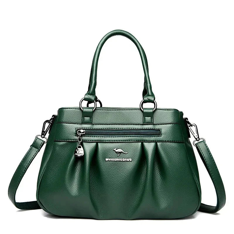 Bolsa Feminina em Couro - Vena Loja da Dryka Verde 