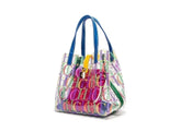 Bolsa Feminina em PVC - CH Colors Bolsa Feminina em PVC Loja da Dryka Azul 21*13*20 