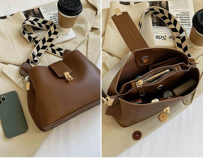 Bolsa Retrô de Couro - Wide Strap Loja da Dryka 