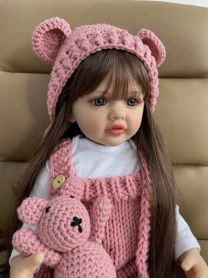 Boneca Bebê Reborn de Silicone brinquedo 037 Loja da Dryka 