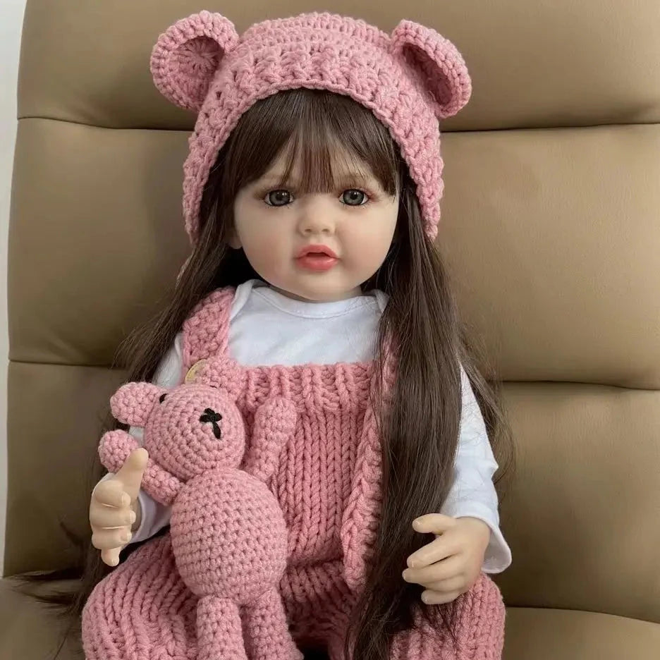 Boneca Bebê Reborn de Silicone brinquedo 037 Loja da Dryka 