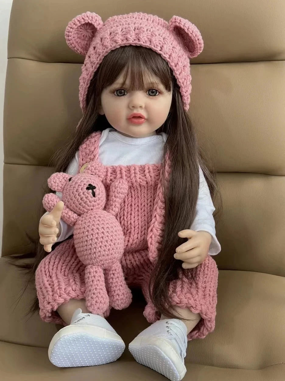 Boneca Bebê Reborn de Silicone brinquedo 037 Loja da Dryka 