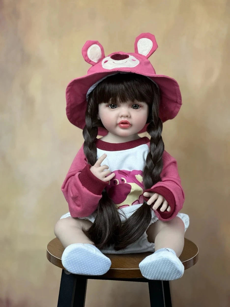 Boneca Bebê Reborn de Silicone brinquedo 037 Loja da Dryka 