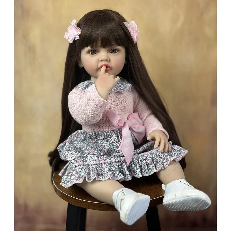 Boneca Bebê Reborn de Silicone brinquedo 037 Loja da Dryka 