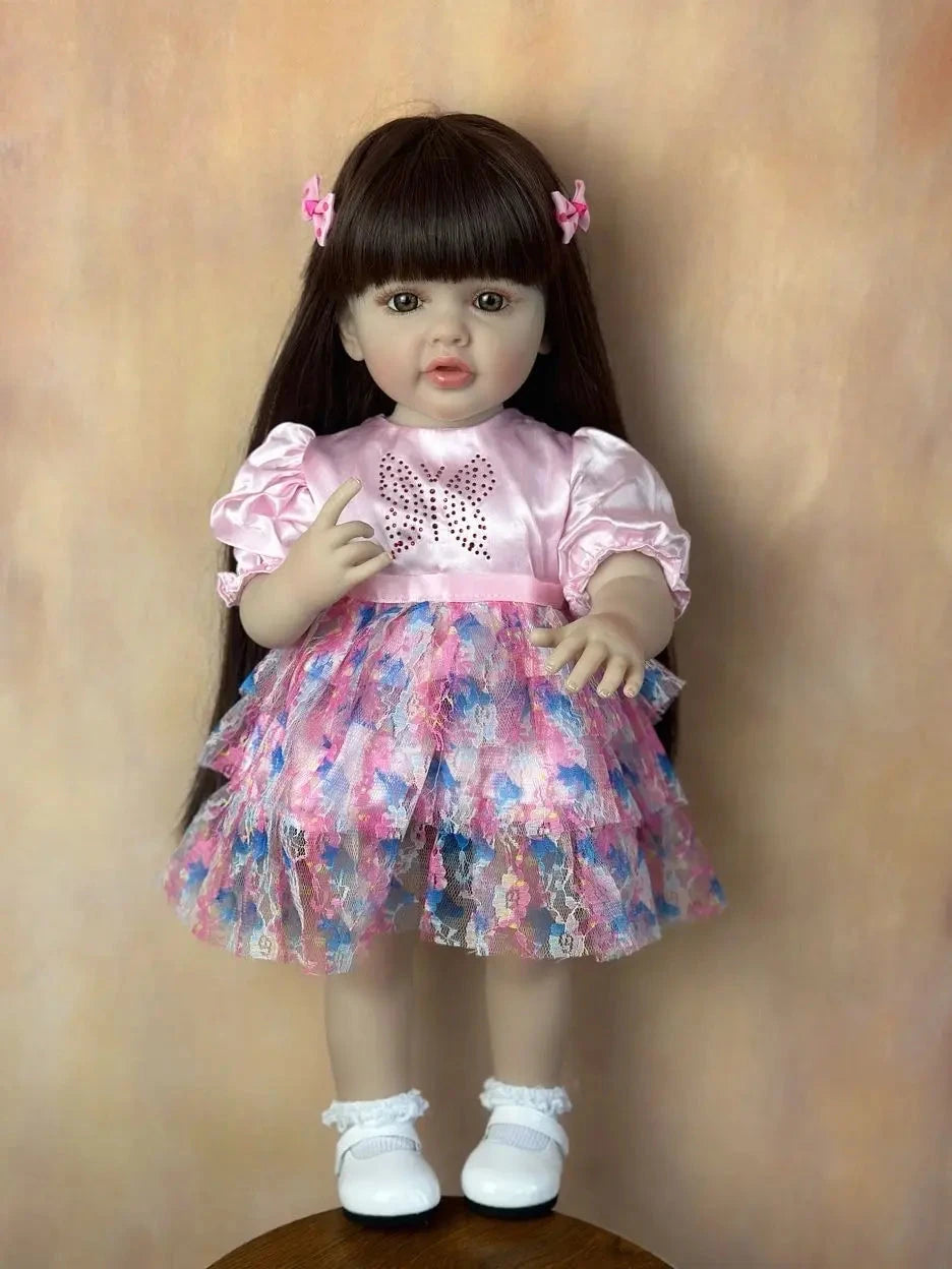 Boneca Bebê Reborn de Silicone brinquedo 037 Loja da Dryka Caila 