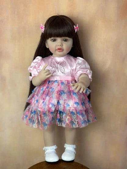 Boneca Bebê Reborn de Silicone brinquedo 037 Loja da Dryka Caila 