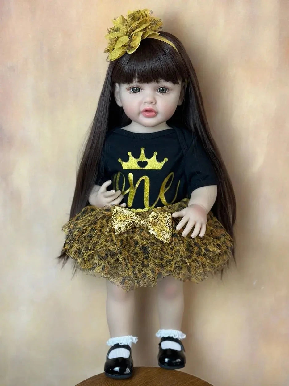 Boneca Bebê Reborn de Silicone brinquedo 037 Loja da Dryka Helena 