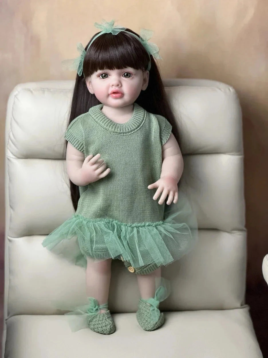 Boneca Bebê Reborn de Silicone brinquedo 037 Loja da Dryka Juliana 