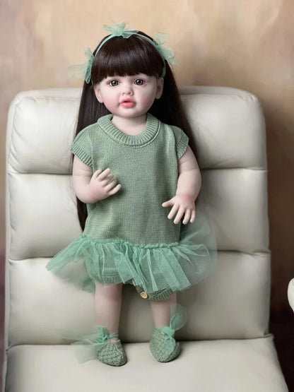 Boneca Bebê Reborn de Silicone brinquedo 037 Loja da Dryka Juliana 