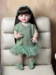 Boneca Bebê Reborn de Silicone brinquedo 037 Loja da Dryka Juliana 