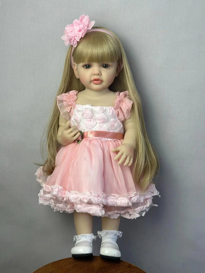 Boneca Bebê Reborn de Silicone brinquedo 037 Loja da Dryka Milu 