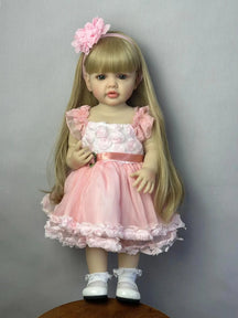 Boneca Bebê Reborn de Silicone brinquedo 037 Loja da Dryka Milu 