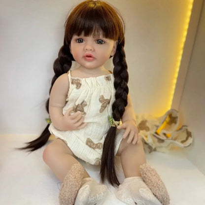 Boneca Bebê Reborn de Silicone brinquedo 037 Loja da Dryka Ruana 