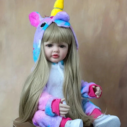 Boneca Bebê Reborn de Silicone brinquedo 037 Loja da Dryka Tiana 