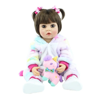 Boneca Bebê Reborn de Silicone brinquedo 037 Loja da Dryka Vanessa 