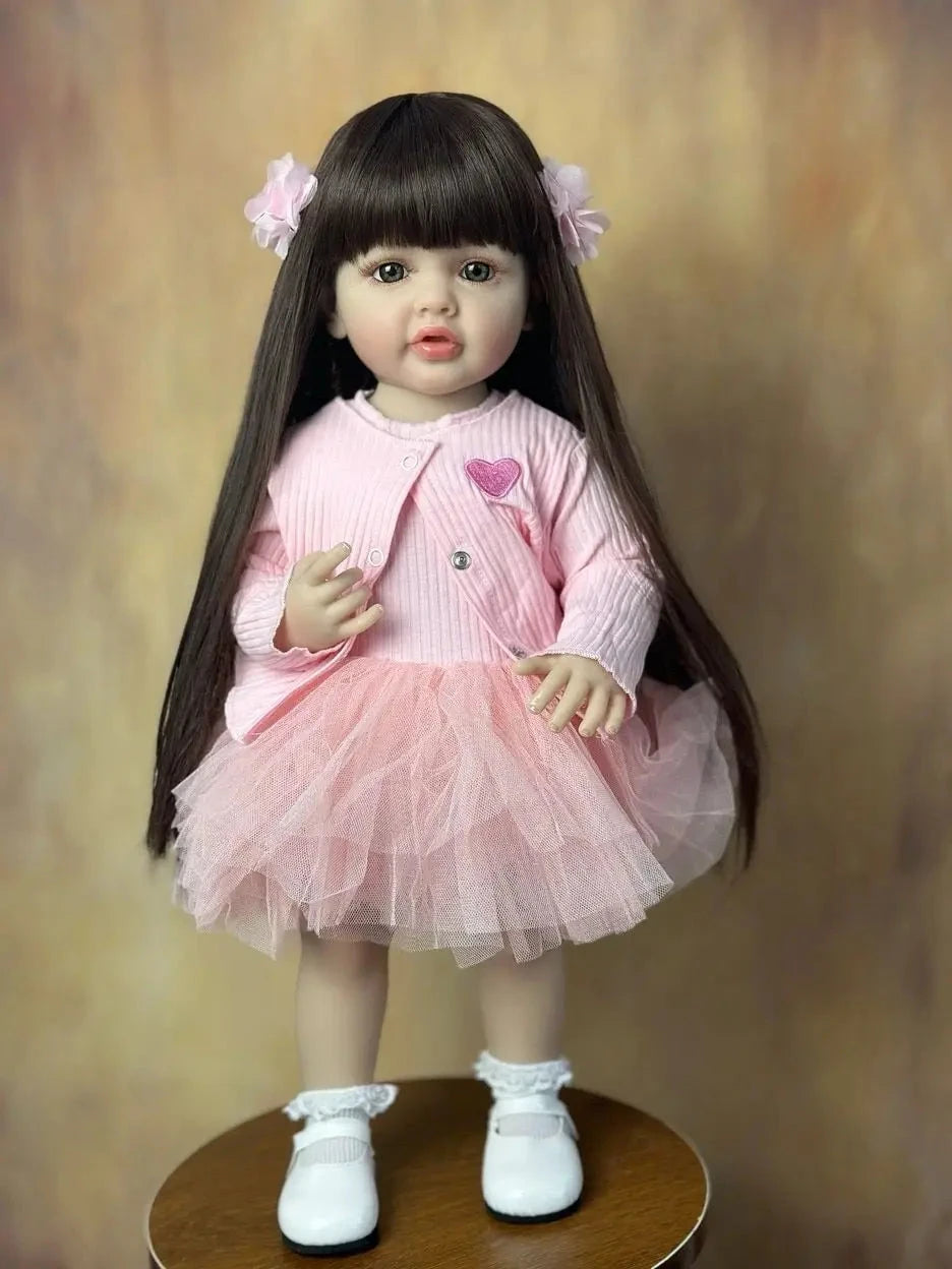 Boneca Bebê Reborn de Silicone brinquedo 037 Loja da Dryka Zhila 