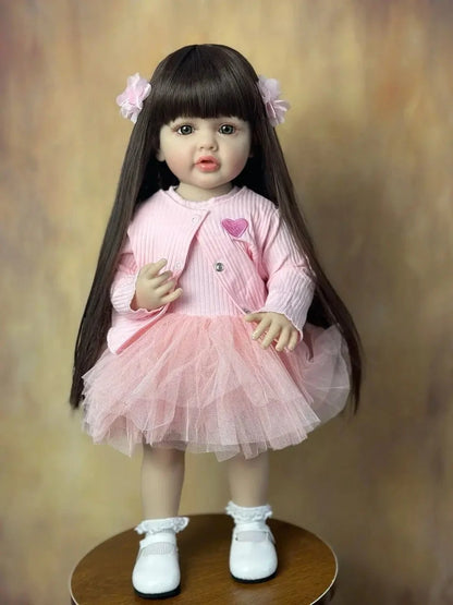 Boneca Bebê Reborn de Silicone brinquedo 037 Loja da Dryka Zhila 