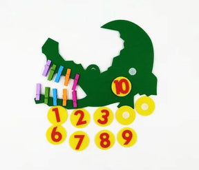 Brinquedo Educacional Dedos Matemáticos brinquedo 003 lojadadryka Crocodilo 
