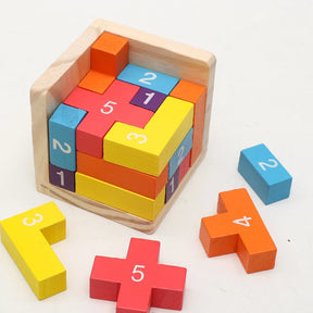 Brinquedo Educativo Montessoriano- Quebra Cabeça Infantil 3D brinquedo 038 Loja da Dryka 