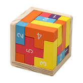 Brinquedo Educativo Montessoriano- Quebra Cabeça Infantil 3D brinquedo 038 Loja da Dryka colorido 