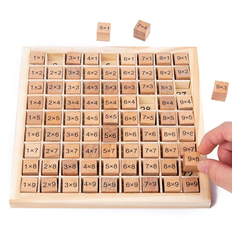 Brinquedo Educativo Montessoriano- Tabuleiro da Multiplicação Loja da Dryka 